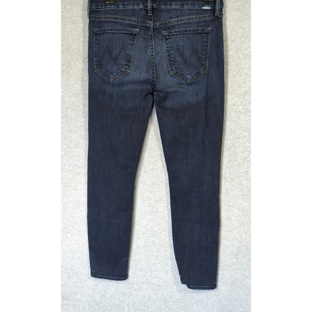 Mother The Looker Crop Jeans 29 Indigo Ink & Paper Easy Chic Boho Appeal - Picture 3 of 9